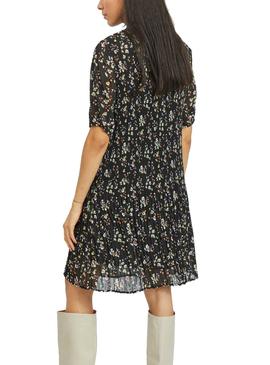 Vestido Vila Viblossoms Negro para Mujer