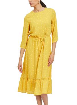 Vestido Vila Vidotties Amarillo Para Mujer