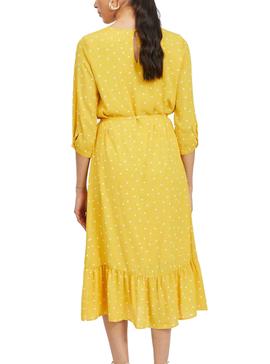 Vestido Vila Vidotties Amarillo Para Mujer