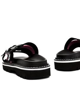 Sandalias Tommy Hilfiger Braided Strap Negro Mujer