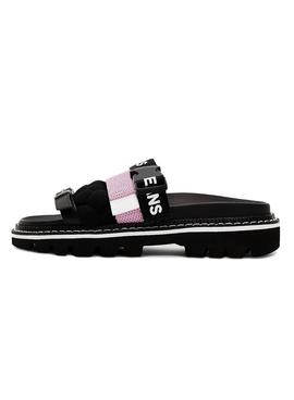 Sandalias Tommy Hilfiger Braided Strap Negro Mujer