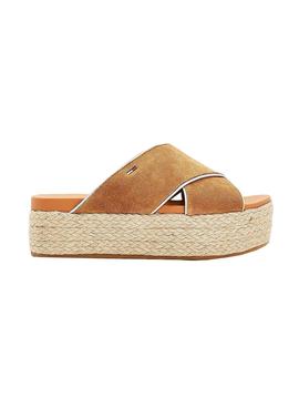 Sandalias Tommy Jeans Essential Marrón Para Mujer