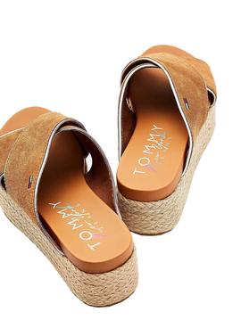 Sandalias Tommy Jeans Essential Marrón Para Mujer