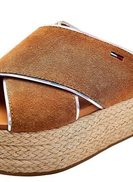 Sandalias Tommy Jeans Essential Marrón Para Mujer