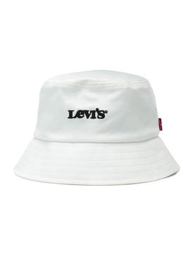 Sombrero Levis Bucket Blanco Para Hombre