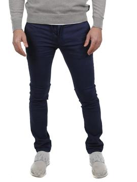 Pantalón Chino El Pulpo Satén Marino Para Hombre