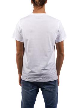 Camiseta El Pulpo Patches Blanco Para Hombre