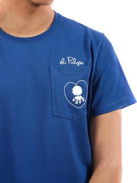 Camiseta El Pulpo Tribute Azulón Para Hombre