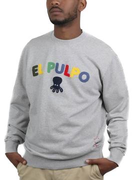 Sudadera El Pulpo Towel Gris Para Hombre