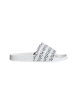 Chanclas Adidas Adilette Blanco Para Mujer