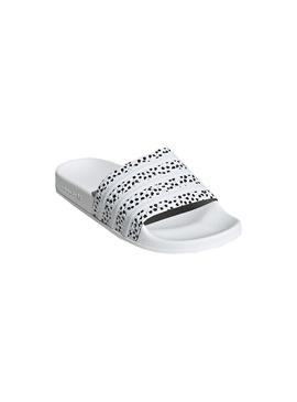 Chanclas Adidas Adilette Blanco Para Mujer