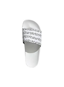 Chanclas Adidas Adilette Blanco Para Mujer