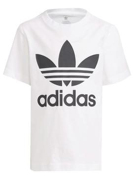 Conjunto Adidas Short Tee Blanco Para Niño