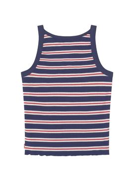 Top Levis Ribbed Tank Azul Marino Para Niña