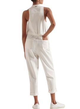 Mono Superdry Sleeveless Blanco Para Mujer