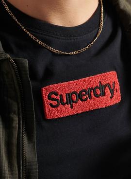 Camiseta Superdry Workwear Negro Para Hombre