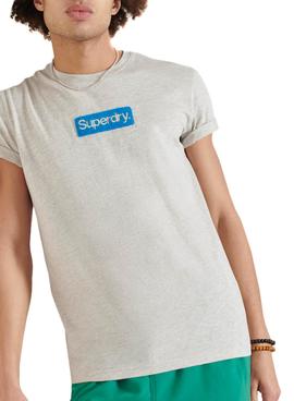 Camiseta Superdry Workwear Gris Para Hombre