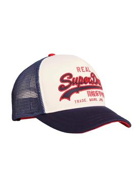 Gorra Superdry Vintage Logo Blanco Para Hombre