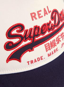 Gorra Superdry Vintage Logo Blanco Para Hombre