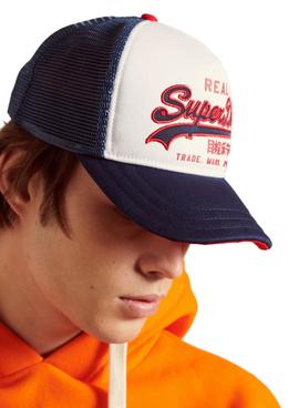 Gorra Superdry Vintage Logo Blanco Para Hombre