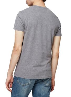 Camiseta Superdry Itago Gris Para Hombre