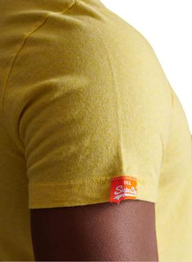 Camiseta Superdry Ol Vintage Amarillo Para Hombre
