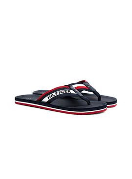 Chanclas Tommy Hilfiger Sporty Marino Para Hombre