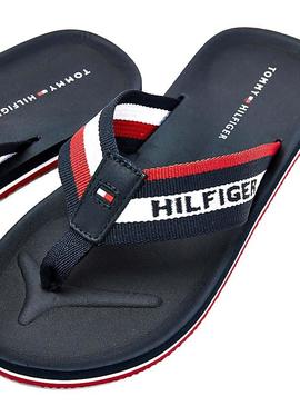 Chanclas Tommy Hilfiger Sporty Marino Para Hombre