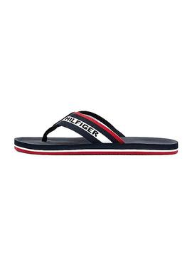 Chanclas Tommy Hilfiger Sporty Marino Para Hombre