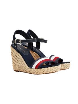 Sandalias Tommy Hilfiger Shimmery Marino Mujer