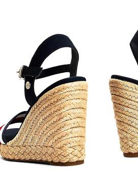 Sandalias Tommy Hilfiger Shimmery Marino Mujer