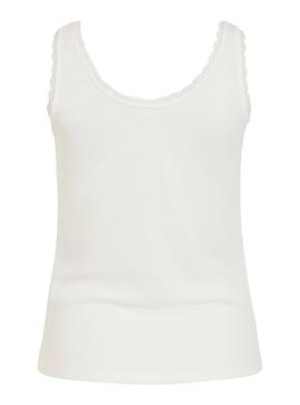 Camiseta Vila Vibania Blanco Para Mujer
