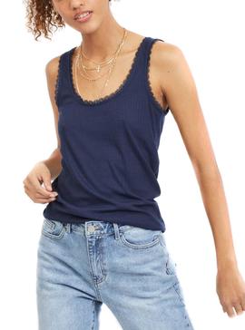Camiseta Vila Vibania Azul Marino Para Mujer