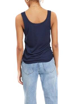 Camiseta Vila Vibania Azul Marino Para Mujer