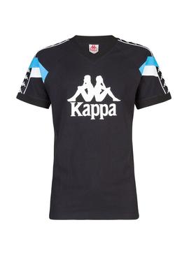 Camiseta Kappa Edwin Negro Para Hombre