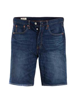 Bermuda Levis 501 Hemmed Azul Para Hombre