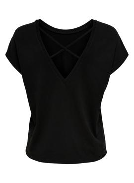 Camiseta Only Ama Life Negro Para Mujer