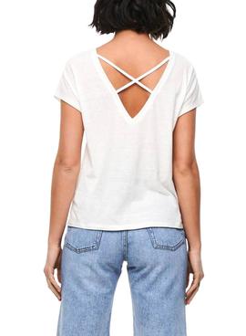 Camiseta Only Ama Life Blanco Para Mujer