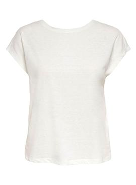 Camiseta Only Ama Life Blanco Para Mujer