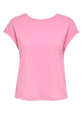 Camiseta Only Ama Life Rosa Para Mujer