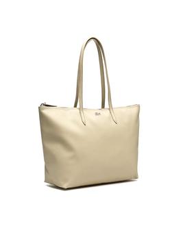 Bolso Lacoste L Shopping Beige Mujer