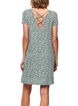 Vestido Only Bera Back Lace Verde Para Mujer