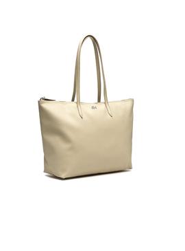 Bolso Lacoste L Shopping Beige Mujer