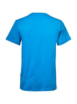 Camiseta G-Star Flock Hamburger Azulón Para Hombre