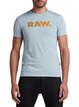 Camiseta G-Star Raw Compact Azul Para Hombre
