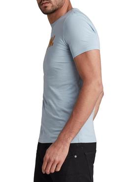 Camiseta G-Star Raw Compact Azul Para Hombre