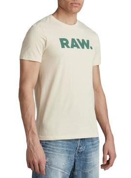 Camiseta G-Star Raw Compact Amarillo Para Hombre