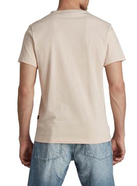 Camiseta G-Star Originals Beige Para Hombre