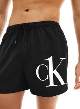 Bañador Calvin Klein Short Drawstring Negro Hombre