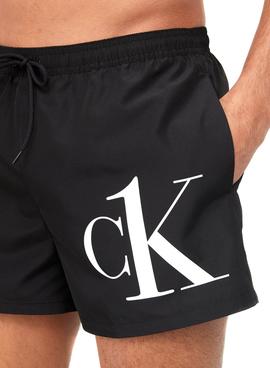 Bañador Calvin Klein Short Drawstring Negro Hombre